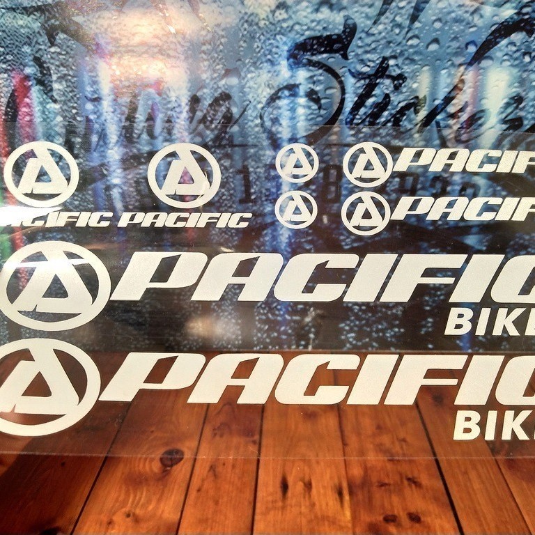 Cutting Sticker Pacific Variasi Sepeda Frame Aksesoris Body Style Lipat Keren Decal Striping Bike Ro