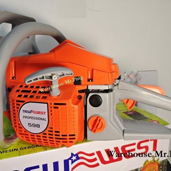 Gergaji Mesin Kayu New West 598 Chainsaw 22 inch