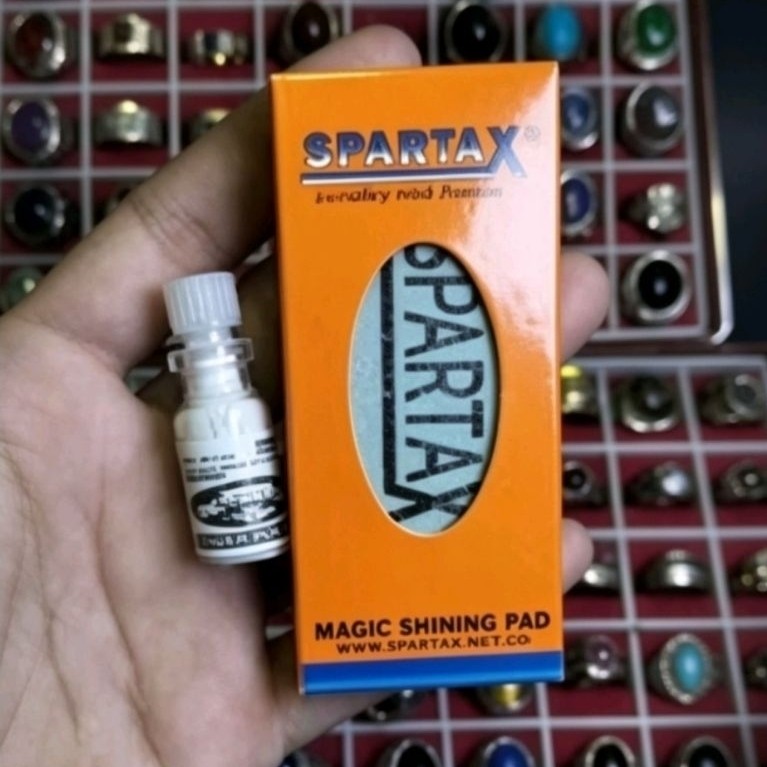 pengkilap batu spartax paket lengkap serbuk intan