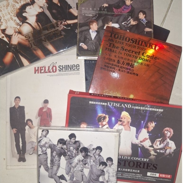 Preloved Album CD/DVD Original TVXQ, DBSK, SUPER JUNIOR, SHINee, TOHOSHINKI, FT ISLAND