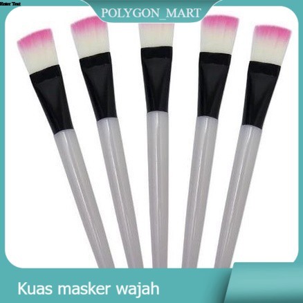 Kuas Masker Wajah Silikon Lembut Gagang Transparan | Brush Masker Bening