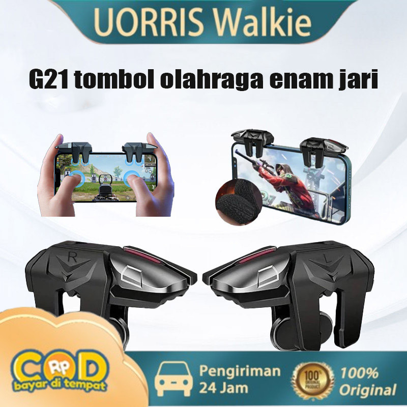 G21 Trigger Pubg FF Fps L1 R1 Gaming Enam Jari Trigger Gaming G21 Tombol Olahraga Enam Jari