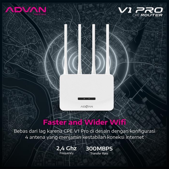 Promo Best Advan CPE Router Start Garansi Resmi Adaptor Modem