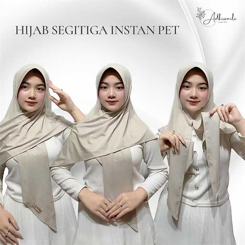 HIJAB SEGITIGA INSTAN PET JERSEY PREMIUM|| SEGITIGA INSTAN JERSEY PET|| SEGITIGA PET JERSEY
