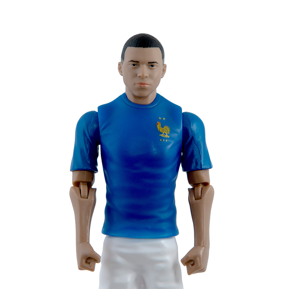 MURAH Toys Kingdom TOP GEAR Banbo Sockers Action Figure Kylian Mbappe France 20 cm - Biru/Putih