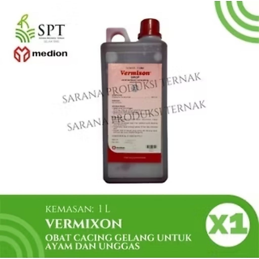 Vermixon Srop 1L obat cacing gelang cacingan ayam unggas