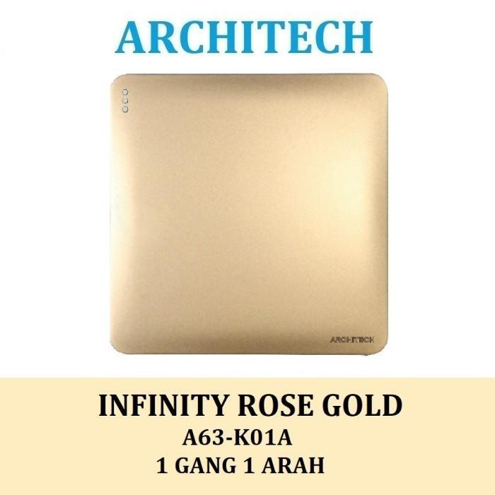 SAKLAR LAMPU / SAKLAR ARCHITECH INFINITY A63 GOLD /  SAKLAR MODERN