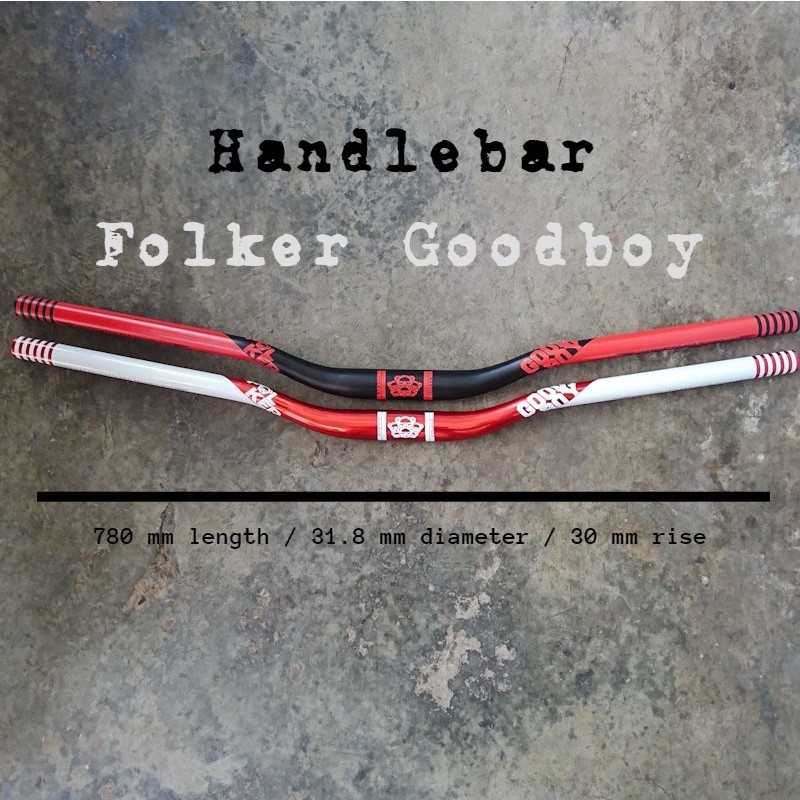 Handlebar Stang Stir Sepeda MTB Folker Goodboy 780 mm Rise 30 Oversize