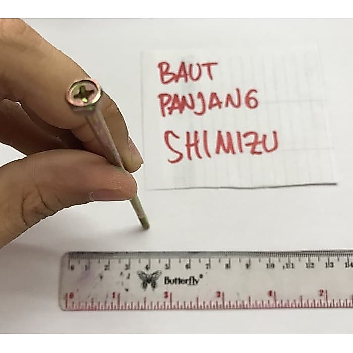 baut sekrup panjang shimizu pompa air spare part MURAH shimizu ps 128 126 135 130 138 133 bit 11,8cm