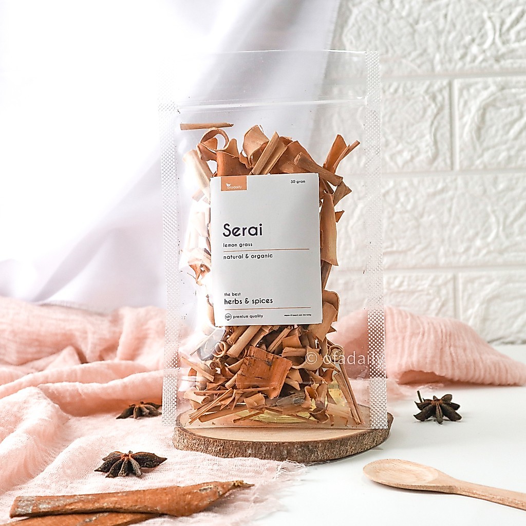 Teh Serai kering dried Lemon Grass sere organic Rempah JSR Herbal super food harga hemat - ofadaily