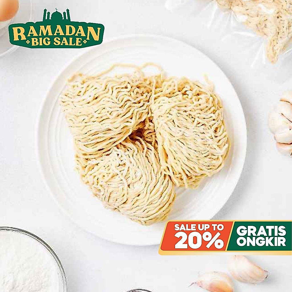 YEN Mie Basah Keriting Kiloan- Mie Ayam Mentah