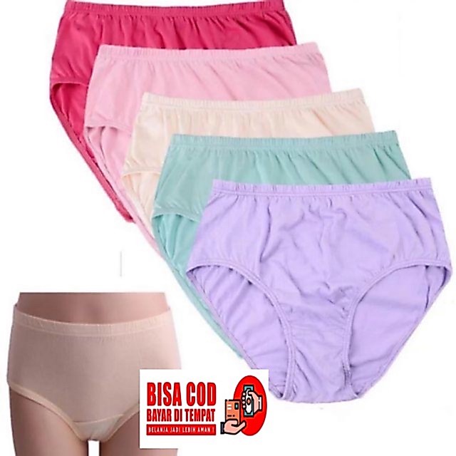 Celana Dalam Wanita Jumbo Katun Murah 3L 4L 5L Kancut Sempak Cawet Celana Dalam Ibu Hamil Jumbo Bigs