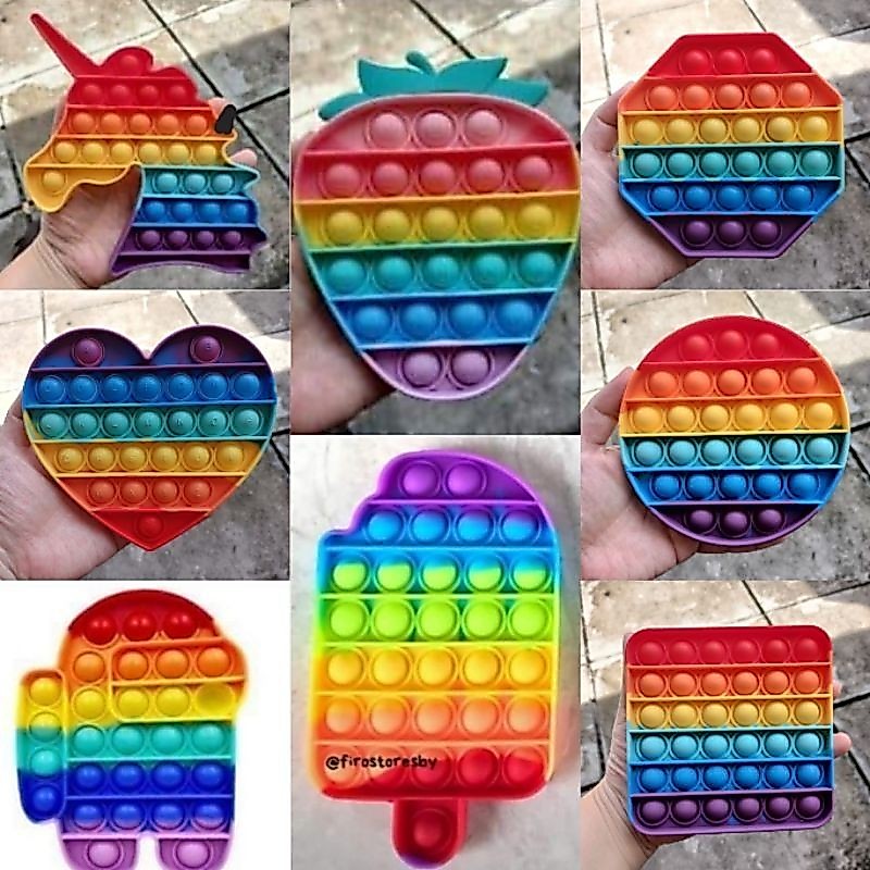 [FREE KELERENG] POP IT RAINBOW | GRADASI JUMBO POP IT MURAH