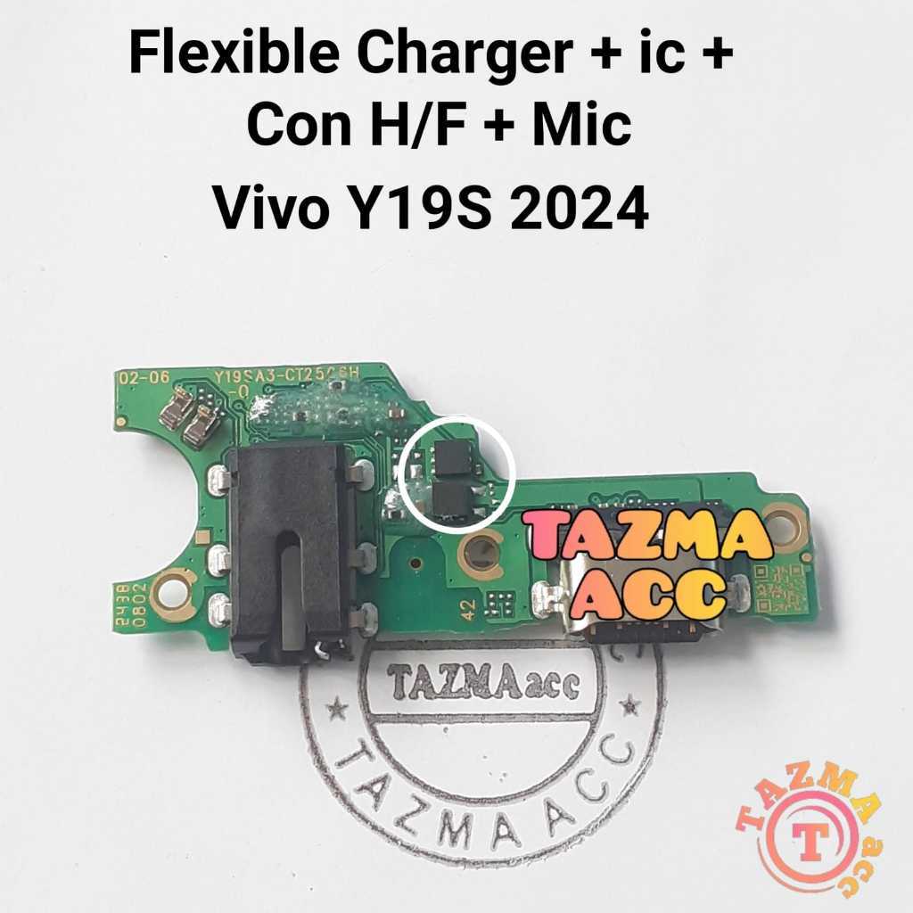 Plus ic + Vivo Y19S 2024 Ori Flexible Charger + ic Flexibel Fleksibel Konektor Cas VIVO Y19S