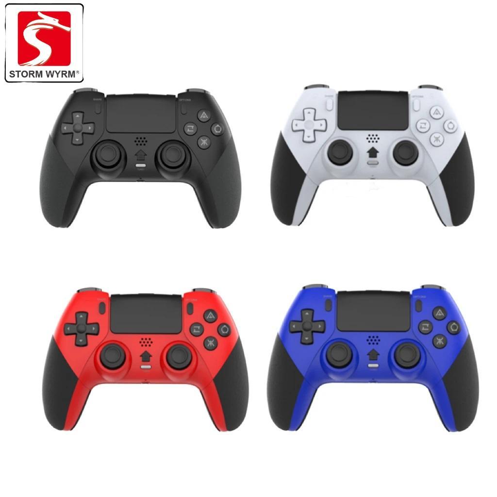 STORM WYRM Pengontrol Gamepad Nirkabel untuk PS4 Dengan Getaran Bermotor, Sensor Gerakan Tubuh, Fung