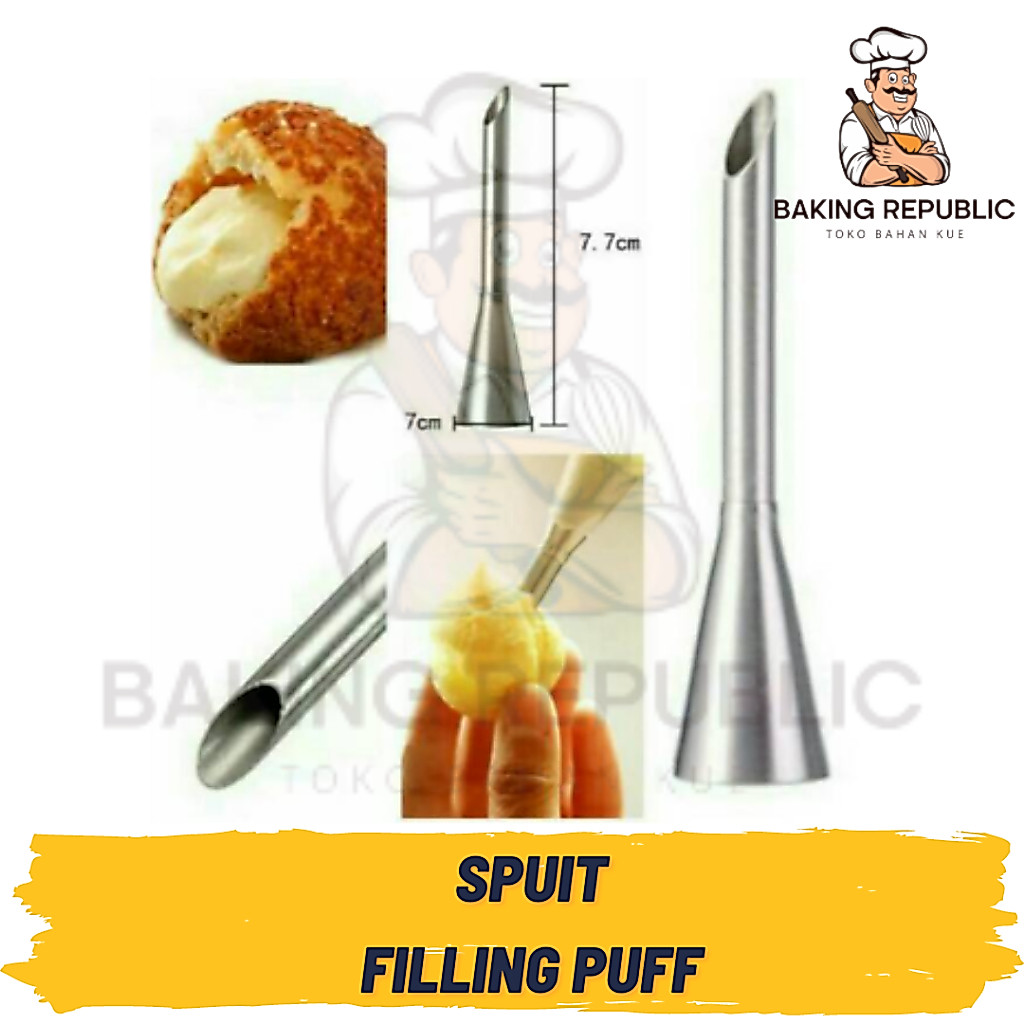 SPUIT FILLING PUFF | ALAT SPUIT KUE SUS | SPUIT VLA KUE SUS | SPUIT FILLING KUE