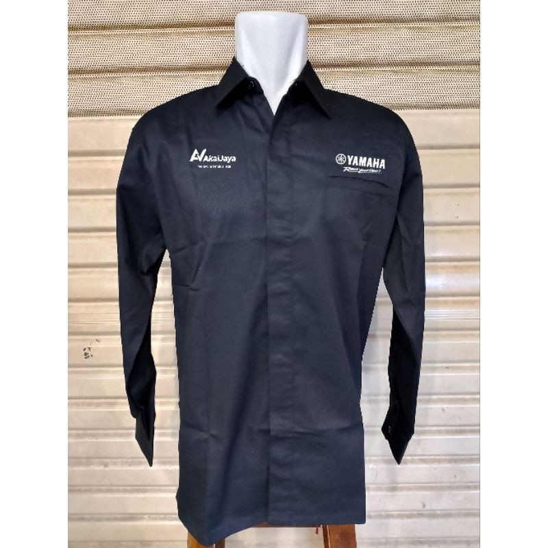 kemeja yamaha full bordir free bordir nama