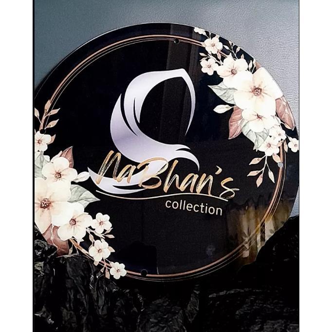 Plang nama toko Bulat, Plang nama ruangan, plang nama akrilik, Plang Logo,custom Ukuran&free desain_