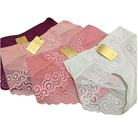 Tally Celana Dalam Renda Katun Halus Brokat  - CD 617
