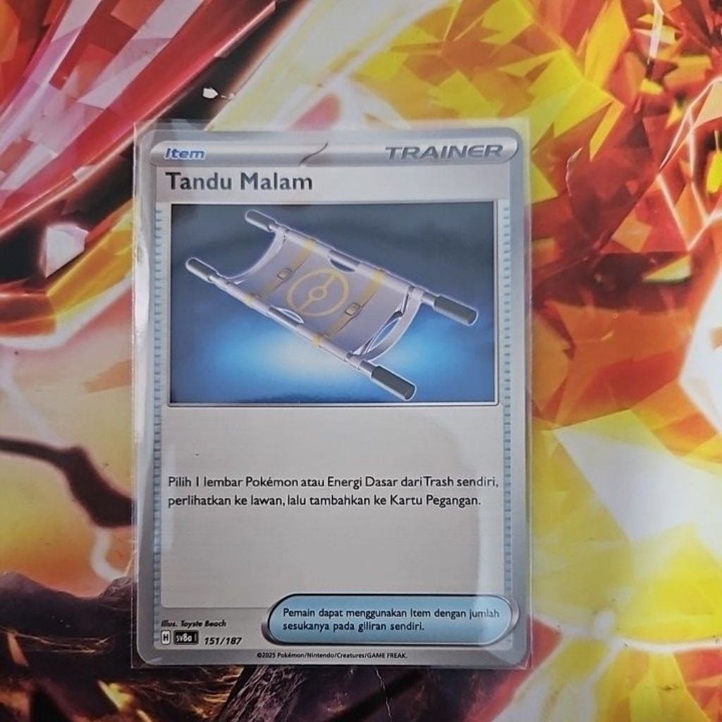 kartu pokemon tcg indonesia festival terastal sv8a tandu malam 151