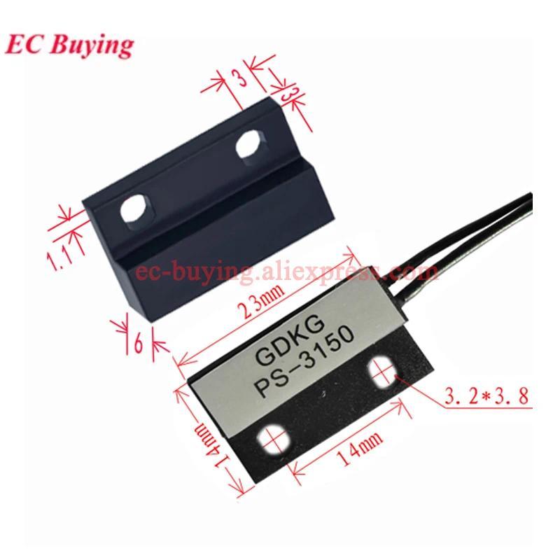 1-10Pcs Sensor Reed Switch PS-3150 PS3150 Normalnya Terbuka Tanpa Kontak Magnetik untuk Pintu Jendel