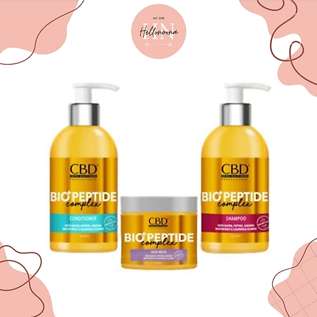 CBD - Bio+ Peptide Complex Perawatan Rambut Rontok | Shampoo | Conditioner | Hair Mask