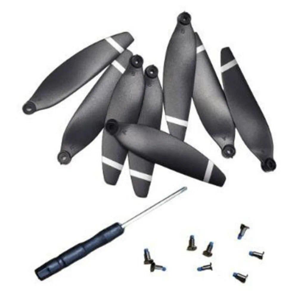 Universal Brushless Drone Fan Plastic Black Fog Propeller Wind Quadcopter Spare Blade for L900 PRO/ 