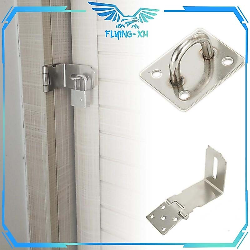 3/4/5Inch Overpal Siku Gembok Stainless Steel Overpal Gembok Siku Overpal Siku Kecil Kunci Pintu Ove