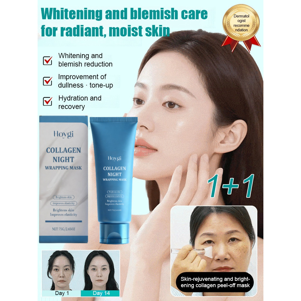 Kirim dalam 24 jam [Menghilangkan Flek Hitam Mencerahkan] Masker Wajah Peel Off / Kolagen / Pencerah