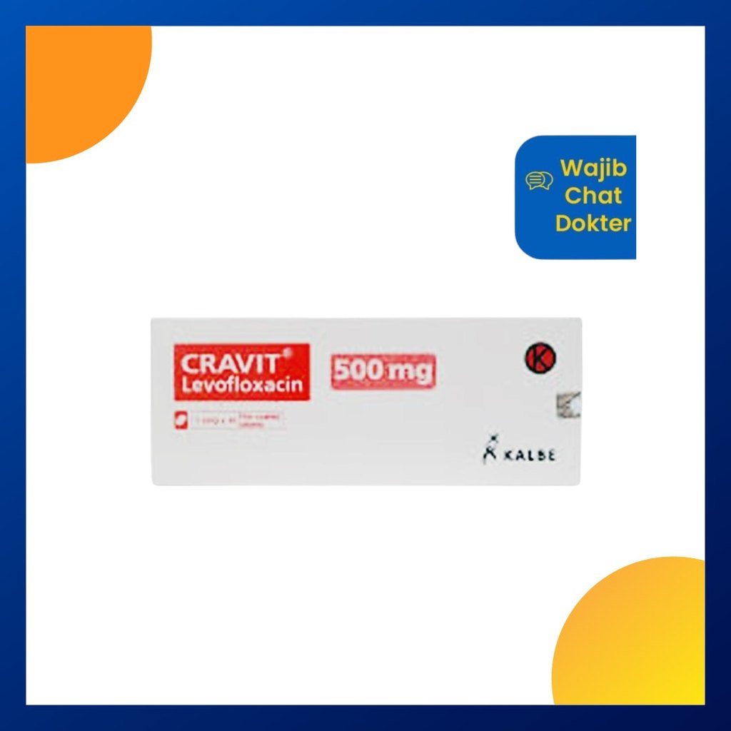 CRAVIT 500 MG 1 STRIP @ 10 TABLET SALUT SELAPUT