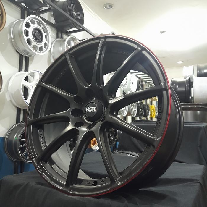 Velg racing R17 HSR velg mobil PCD4X100-4X114,3 MODEL JARI JARI