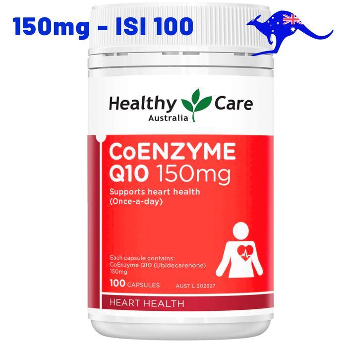 Healthy Care Coenzyme Q10 CoQ10 150mg 100 Capsules Co 150 mg Kapsul