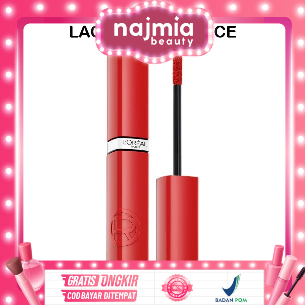 Najmia Ofc L'Oreal Paris Infaillible Laque Resistance - Lip Cream Glossy Pigmented Nyaman Lipstik Tr