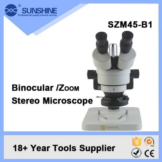 INTI TOOLS Teropong Mikroskop Ori Sunshine SZM45-B1 Pembesaran 7X-45X dengan Lampu LED - Mikroscope 