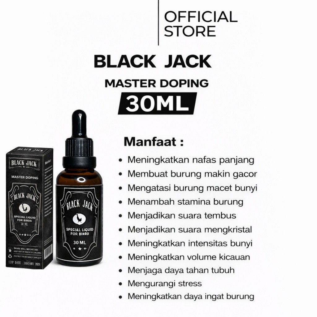 PER HUTANI Doping Burung - Black Jack Vitamin Burung Original Doping Penggacor Burung Doping Semua J