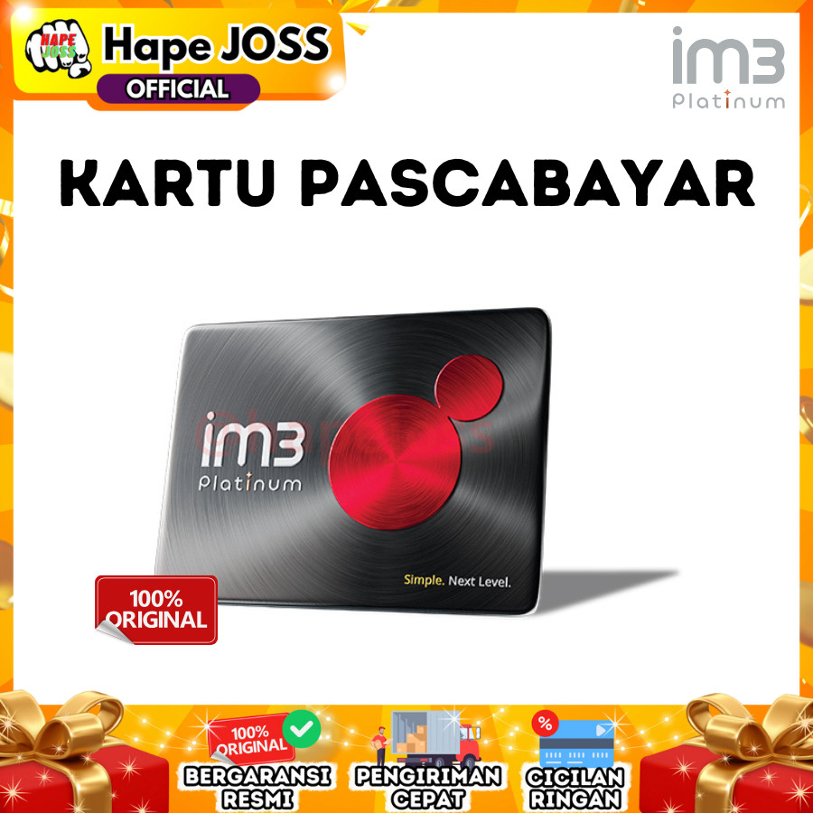 Kartu Perdana Pascabayar IM3 Platinum 100GB/bulan Original