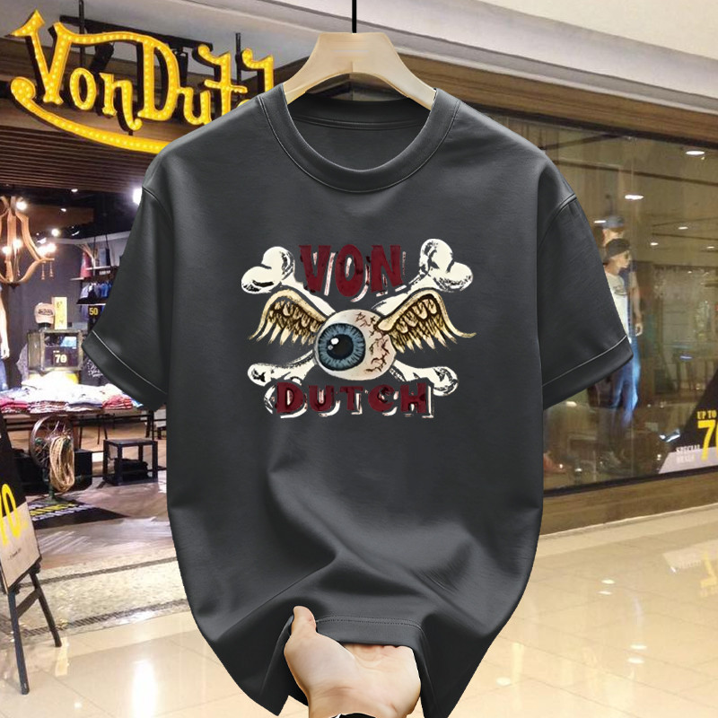 baju vintage kaos VON DUTCH Original Brand Kaos Vintage Fashion Gaya Harian Pengiriman Cepat