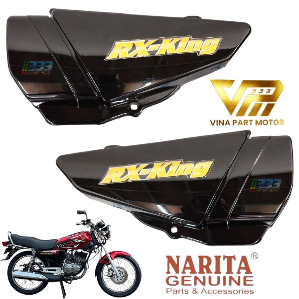 Cover box aki yamaha rx king 135 set emblem narita