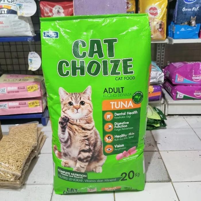 Makanan kucing Cat Choize 20kg Gojek/Grab,makanan kucing murah 20kg