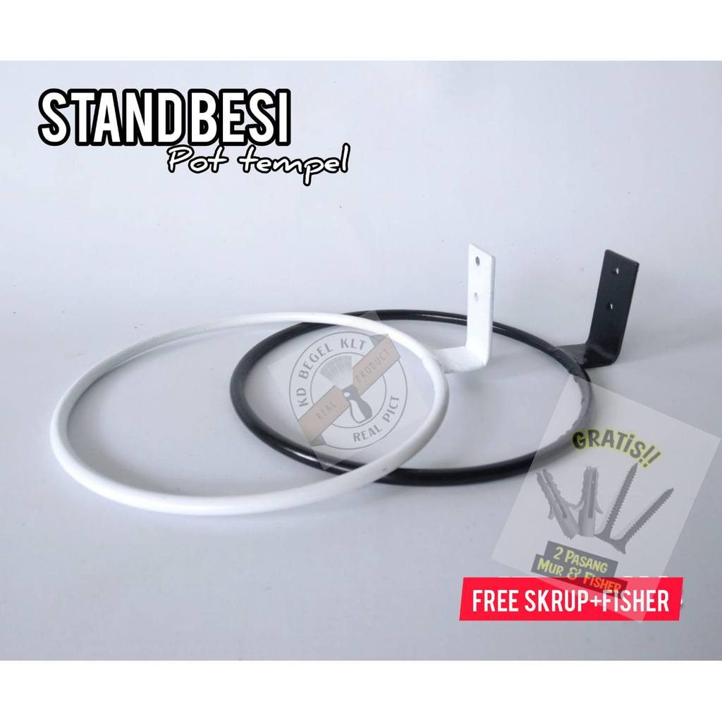 standing pot tempel dinding | rak pot bunga besi minimalis murah | stand besi pot tempel