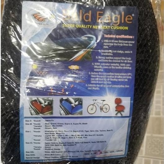 BALD EAGLE SARUNG JOK JARING MOTOR UKURAN L COCOK UNTUK BEAT FI TIGER MEGAPRO THUNDER 125 VEGA R NEW