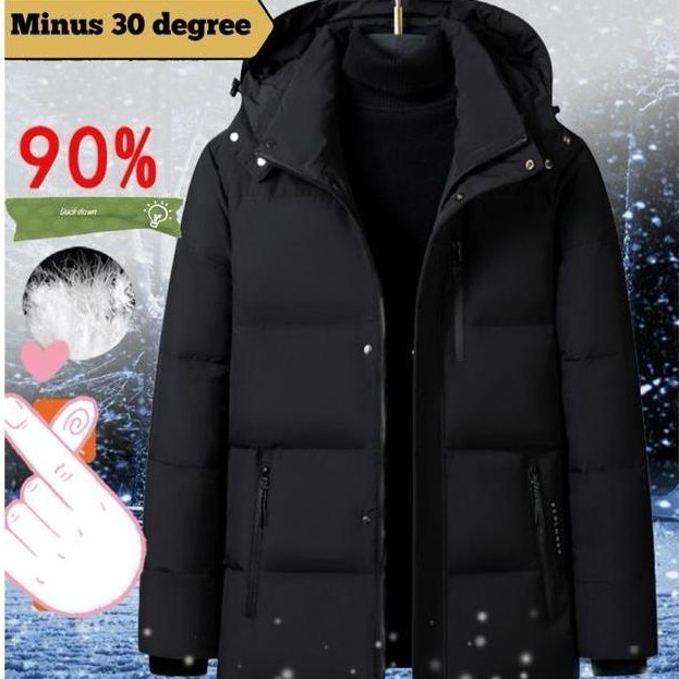 NEW JAKET WINTER PRIA DUCK DOWN MINUS 30 DEGREE TYPE KF HITAM DISTRO ORI