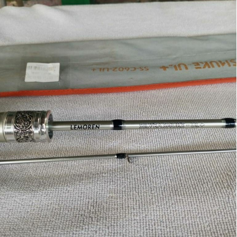 Rod baitcasting Lemoren silver