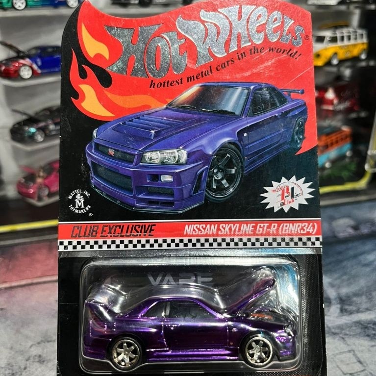 HOTWHEELS RLC NISSAN SKYLINE R34 PURPLE