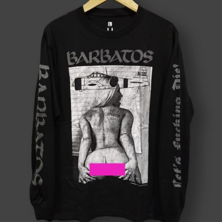 Official Longsleeve BARBATOS - LET'S FU***NG DIE