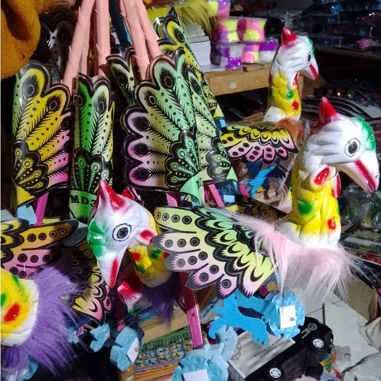 Mainan Tradisional Otok-Otok burung merak - Desain Klasik, Suara Khas, Mainan Anak