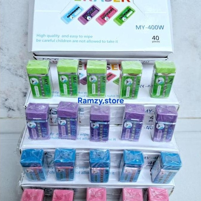 PROMO / 40pcs Penghapus ERASER/ Penghapus / 1pack Penghapus kecil