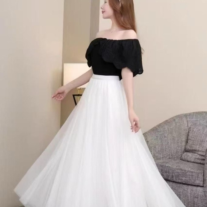 rok tutu putih