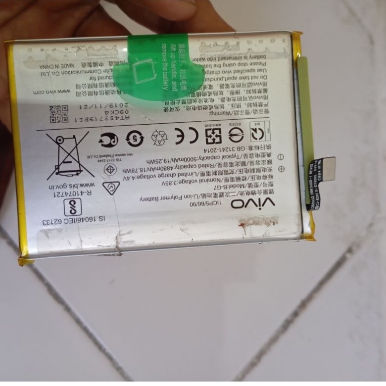 Batre Vivo Y17 ORI Copotan