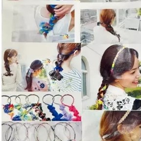 Premium Bandana Kepang Headband Korean Style Kepang Dewasa Anak Bandana Tali Kepang